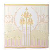 ヴィンテージマッキントシュインスパイアバラフリーズ タイル (正面)