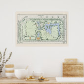 ヴィンテージマッキンリーパークの地図 – シカゴ1906 ポスター (キッチン)