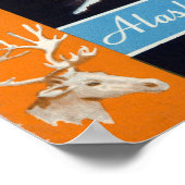 ヴィンテージマッキンリー山アラスカの成長する栄光の旅行 ポスター (角)