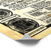 ヴィンテージマックスウェル疑問に思自動車プリント ポスター (角)