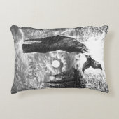 ヴィンテージマッコウクジラの漂白、海洋生物 アクセントクッション (正面)