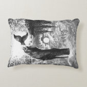 ヴィンテージマッコウクジラの漂白、海洋生物 アクセントクッション (裏面)