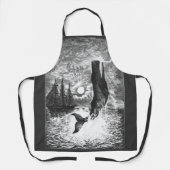 ヴィンテージマッコウクジラの漂白、海洋生物 エプロン (正面)