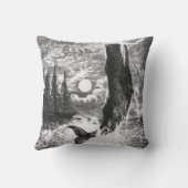 ヴィンテージマッコウクジラの漂白、海洋生物 クッション (裏面)