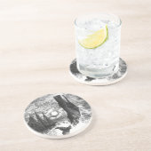 ヴィンテージマッコウクジラの漂白、海洋生物 コースター (側面)