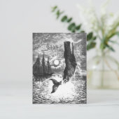 ヴィンテージマッコウクジラの漂白、海洋生物 ポストカード (スタンド正面)