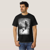 ヴィンテージマッコウクジラの漂白、海洋生物 Tシャツ (正面フル)