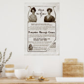 ヴィンテージマッサージクリーム1907年 ポスター (キッチン)