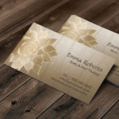 ヴィンテージマッサージセラピー金ゴールドロータスヘルススパ 名刺