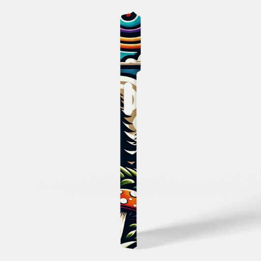 ヴィンテージマッシュルームとディスクゴルフコースAi Art Case-Mate iPhoneケース (裏面 / 右)