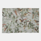 ヴィンテージマッシュルームの森 キッチンタオル (横)