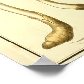 ヴィンテージマッシュルームアートプリント ポスター (角)