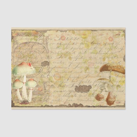 ヴィンテージマッシュルームエフェラデザインシリーズ4 薄葉紙 (正面)