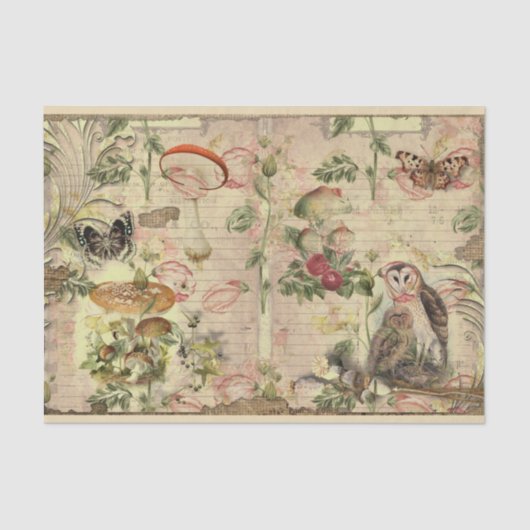 ヴィンテージマッシュルームエフェラデザインシリーズ6 薄葉紙 (正面)