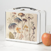 ヴィンテージマッシュルームナチュラリスト焼きオレンジ メタルランチボックス (インサイチュ)