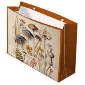 ヴィンテージマッシュルームナチュラリスト焼きオレンジ ラージペーパーバッグ (正面アングル)