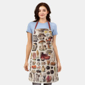 ヴィンテージマッシュルームバイアドルフミロ エプロン (着用した状態)