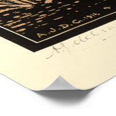 ヴィンテージマッシュルームバイジュリーデグラグ ポスター (角)