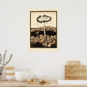 ヴィンテージマッシュルームバイジュリーデグラグ ポスター (キッチン)