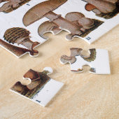 ヴィンテージマッシュルームファミリー植物学プリント ジグソーパズル (側面)