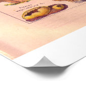 ヴィンテージマッシュルームポスター1920 ポスター (角)