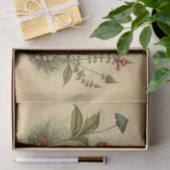 ヴィンテージマッシュルームレッドトースツールのデカップデカップコテージ 薄葉紙 (ギフト)