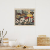 ヴィンテージマッシュルーム科学ジャーナル・アート ポスター (キッチン)