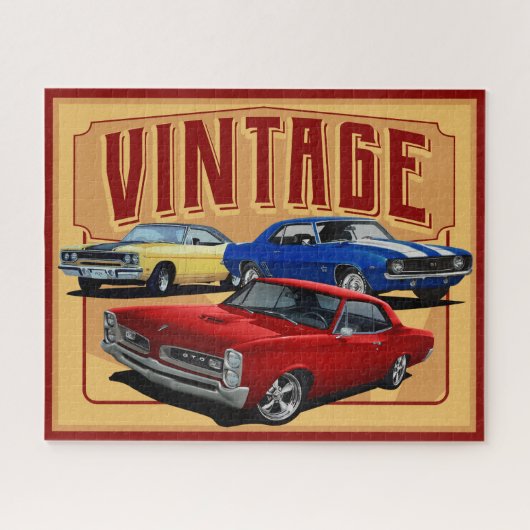 ヴィンテージマッスルカー ジグソーパズル (横)