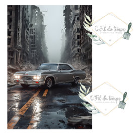 ヴィンテージマッスルカー – Impala – アポカリプティックシティ 薄葉紙