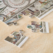 ヴィンテージマップの地図作成(アートイラスト付) ジグソーパズル (側面)