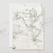 ヴィンテージマップアドベンチャーアウェイズベビーシャワー招待状 招待状 (裏面)