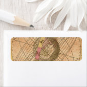 ヴィンテージマップアンティークデコペ航海のージ ラベル (インサイチュ)