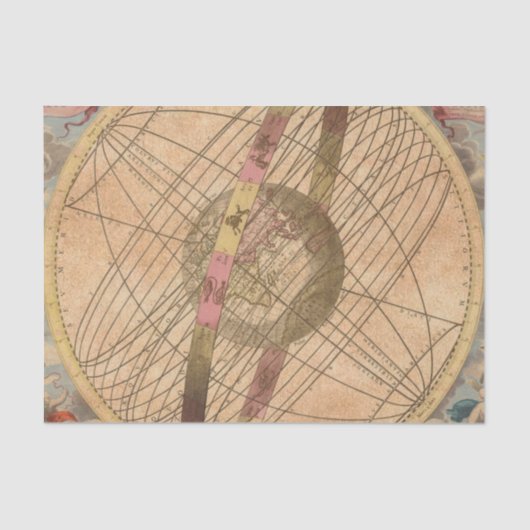 ヴィンテージマップアンティークデコペ航海のージ 薄葉紙 (正面)