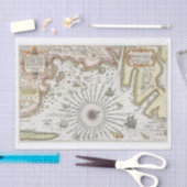 ヴィンテージマップアートデコパッド 薄葉紙 (クラフト)