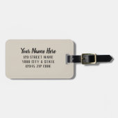 ヴィンテージマップカスタムラゲッジタグ ラゲッジタグ (正面横)