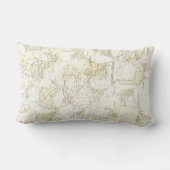 ヴィンテージマップグラフ航海の ランバークッション (裏面)