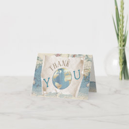 ヴィンテージマップサンキューカード サンキューカード