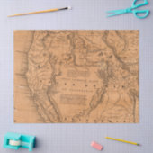 ヴィンテージマップシリーズデザイン10 薄葉紙 (クラフト)