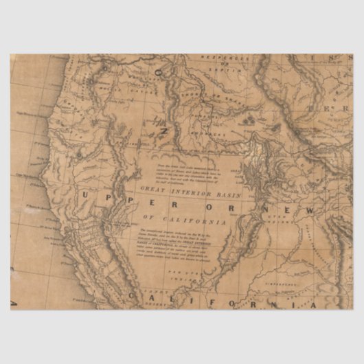 ヴィンテージマップシリーズデザイン10 薄葉紙 (正面)