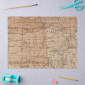 ヴィンテージマップシリーズデザイン12 薄葉紙 (クラフト)