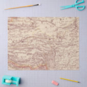 ヴィンテージマップシリーズデザイン3 薄葉紙 (クラフト)