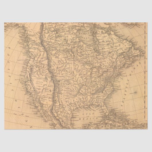 ヴィンテージマップシリーズデザイン5 薄葉紙 (正面)