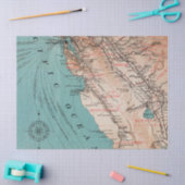 ヴィンテージマップシリーズデザイン6 薄葉紙 (クラフト)