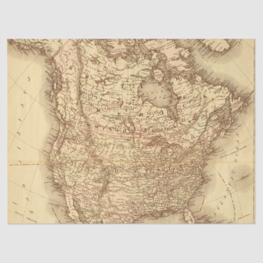 ヴィンテージマップシリーズデザイン7 薄葉紙 (正面)