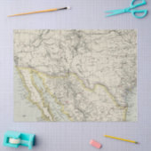 ヴィンテージマップシリーズデザイン8 薄葉紙 (クラフト)