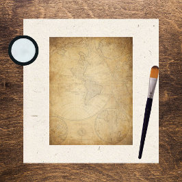 ヴィンテージマップスクラップブック紙