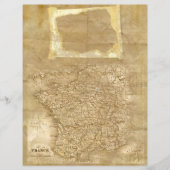 ヴィンテージマップスクラップブック紙 (正面)