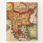 ヴィンテージマップスパイラルノートブック ノートブック (裏面)