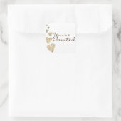 ヴィンテージマップハート封筒用シールシール スクエアシール (バッグ)