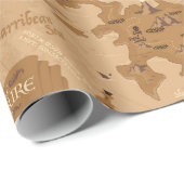 ヴィンテージマップパターン ラッピングペーパー (ロールコーナー)